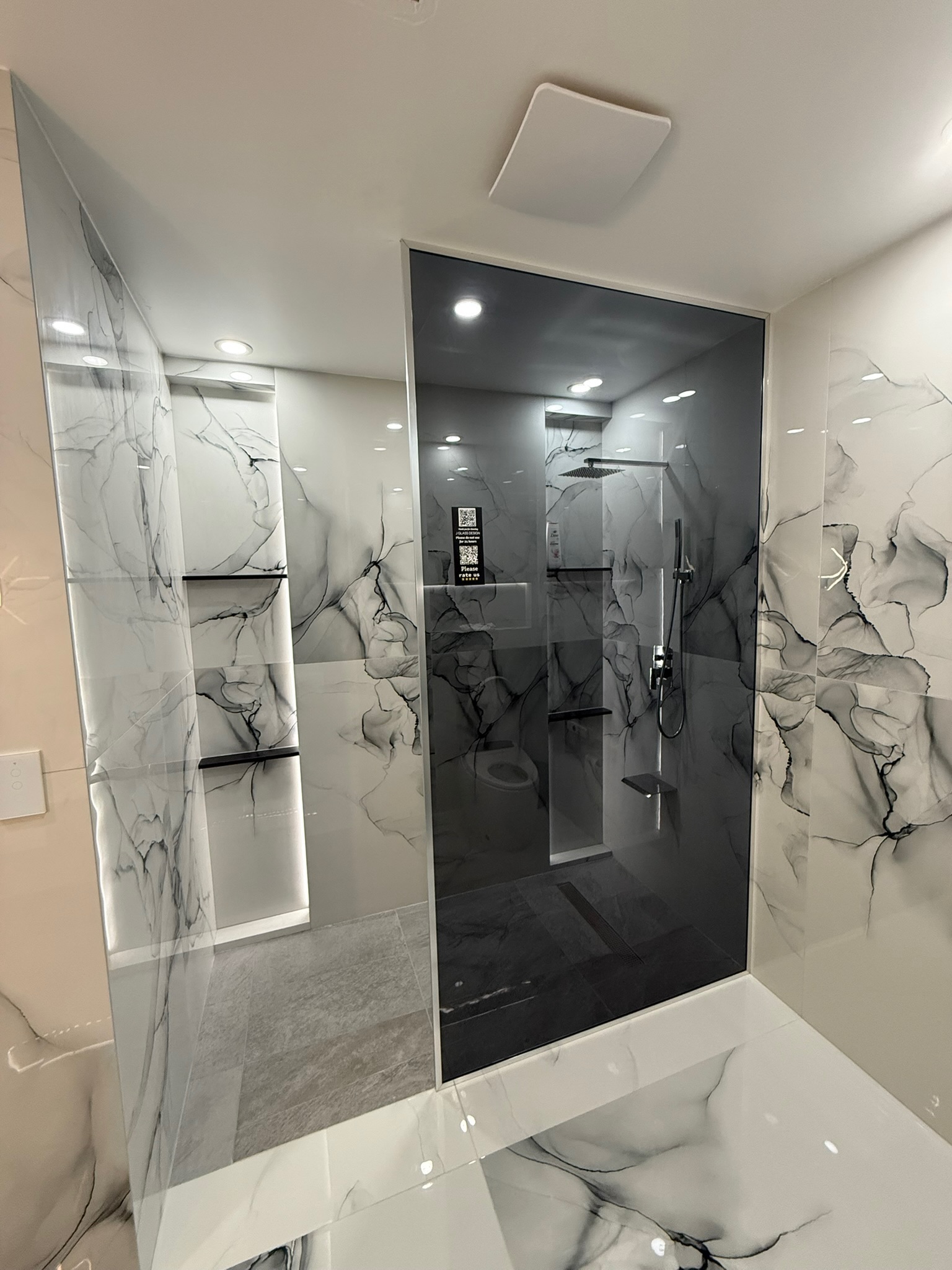 Custom glass shower enclosure project